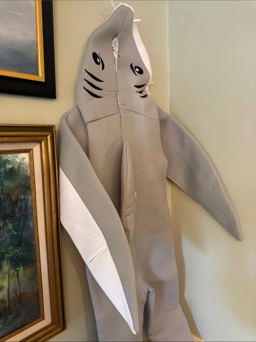 Kids Gray Great White Shark Halloween Costume Sea Life Ocean 4-6 yrs S/M
